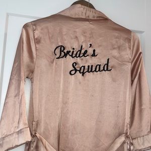 Bridesmaid Silk Robe